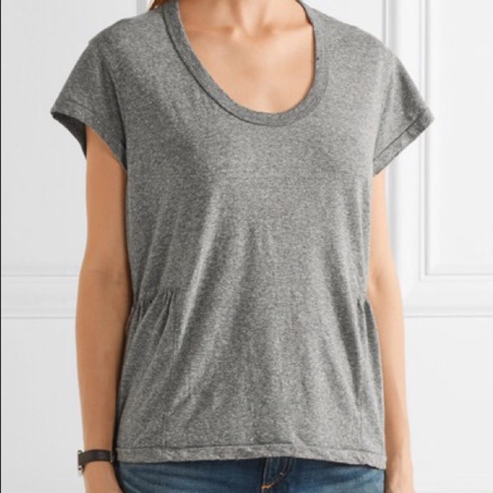 Current/Elliott The Girlie Jersey Peplum Tee